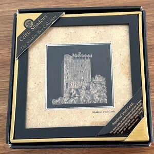Celtic Shadow Box Collection Bronze Medieval Irish Castle Vintage New in Box
